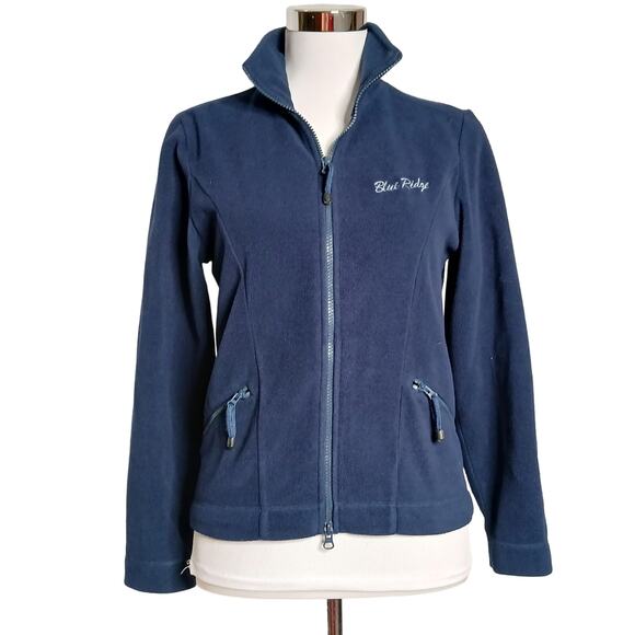 Weatherproof Fleece Blue Ridge Parkway Mountain Full Zip Outdoor Jacket Small - Picture 1 of 11